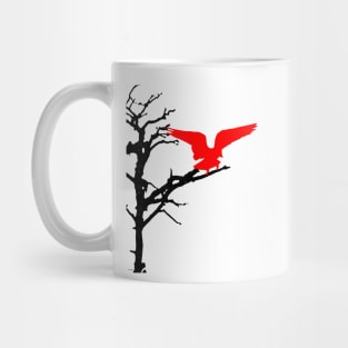 Red Bird Flying Mug